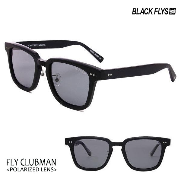 BLACKFLYS，ブラックフライ/21/FLY CLUBMAN Polarizedレンズ，フライクラブマン 偏光レンズ/BF-1235-07/M.BLK/GREY POL/サングラス/ボスリントン/ミラーレンズ