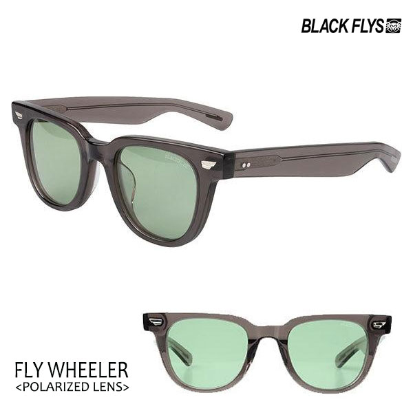 BLACKFLYS，ブラックフライ/22/FLY WHEELER Polarized，フライウィーラー偏光レンズ/BF-1243-12/CLEAR GREY/LT GREEN POL/サングラス/ボスリントン/ライトレンズ