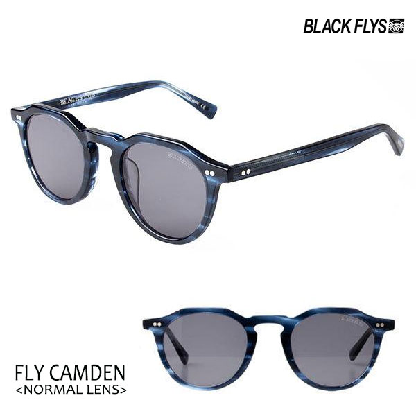 BLACKFLYS，ブラックフライ/22/FLY CAMDEN，フライカムデン ノーマルレンズ/BF-1259-07/BLUE STRIPE/GREY/サングラス/ユニセックス/ボストン/クラウンパント/7DEL