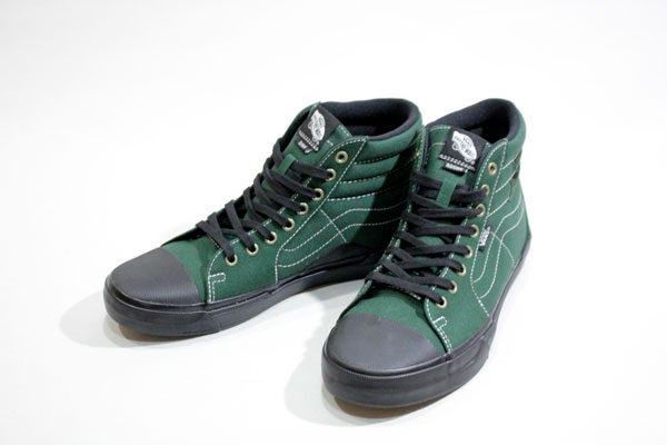 Vansバンズ/23SP/BMX SK8-HI 238・スケートハイ/DAKOTA ROCHE GREEN/BLACK・グリーン/ダコタ・ローシュ/スエード/メンズ/スニーカー/ハイカット