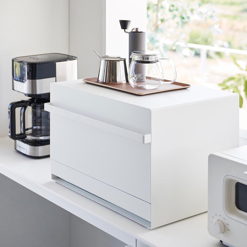 tower ブレッドケース タワー 引き出し型 2段 山崎実業 ホワイト