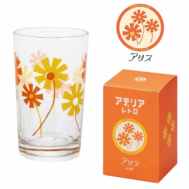 ADERIA アデリアレトロ 中コップ 200ml 日本製 レトロ 昭和 昭和レトロ