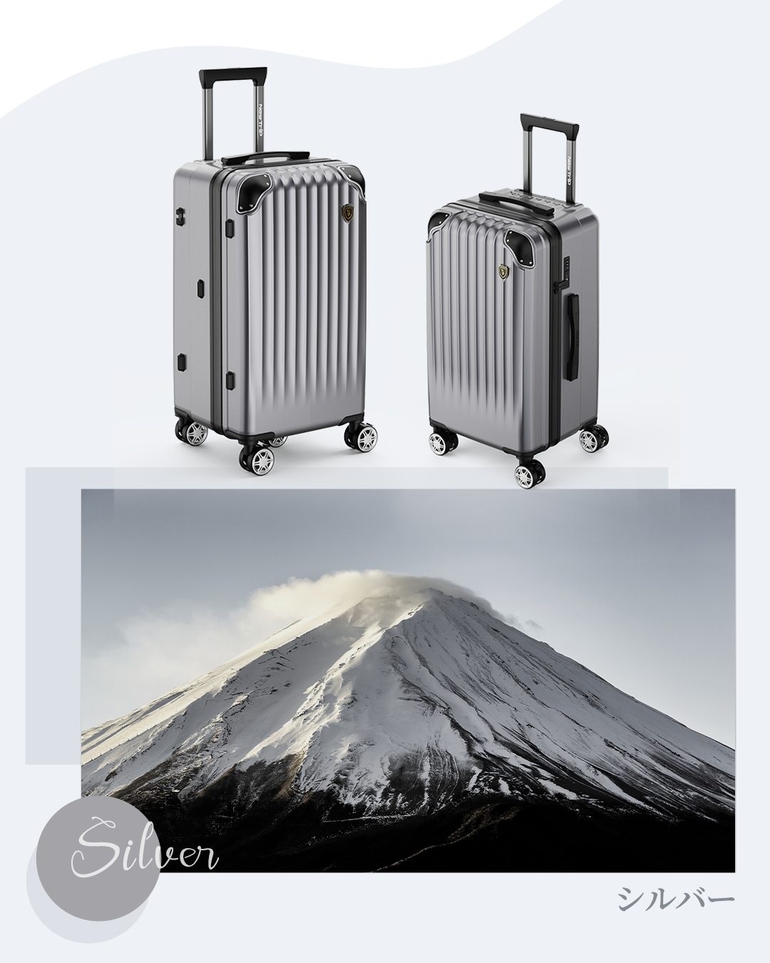 New Trip スーツケース スクエア型 キャリーケース 大型 大容量 海外