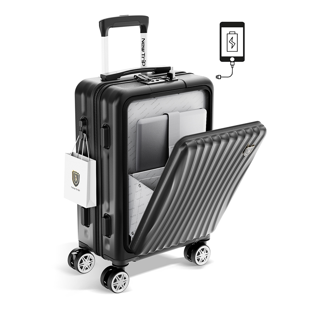 New Trip スーツケース フロントオープン 機内持ち込み キャリー
