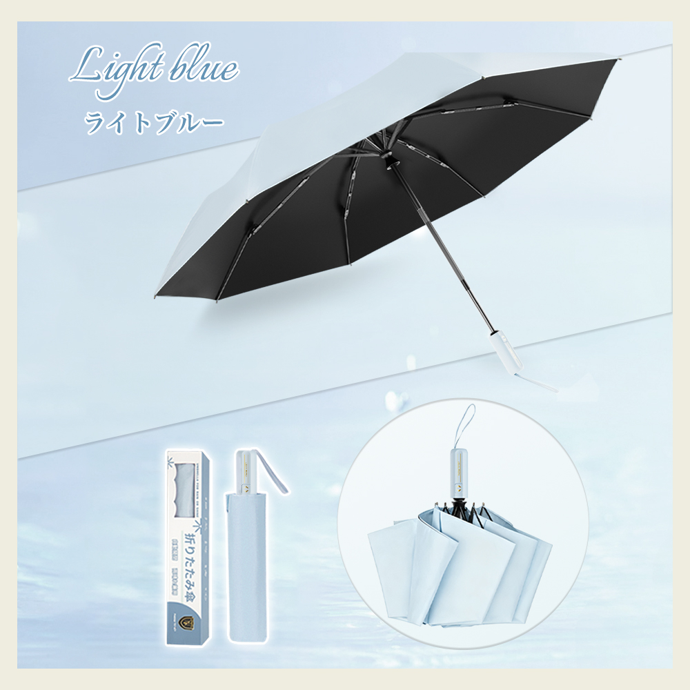 皮膚科医師監修／ 折りたたみ傘 日傘 晴雨兼用 自動開閉 梅雨対策 完全