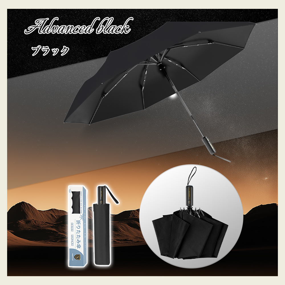 皮膚科医師監修／ 折りたたみ傘 日傘 晴雨兼用 自動開閉 梅雨対策 完全