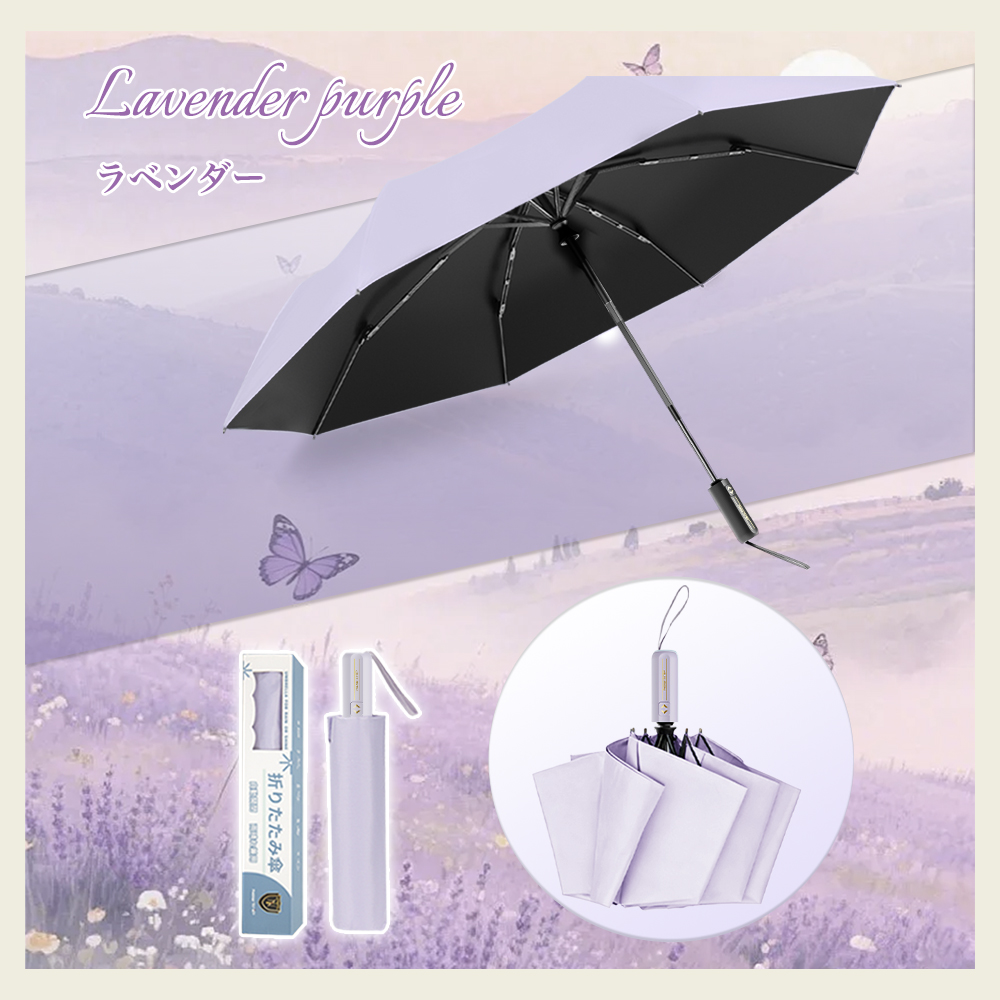 皮膚科医師監修／ 折りたたみ傘 日傘 晴雨兼用 自動開閉 梅雨対策 完全