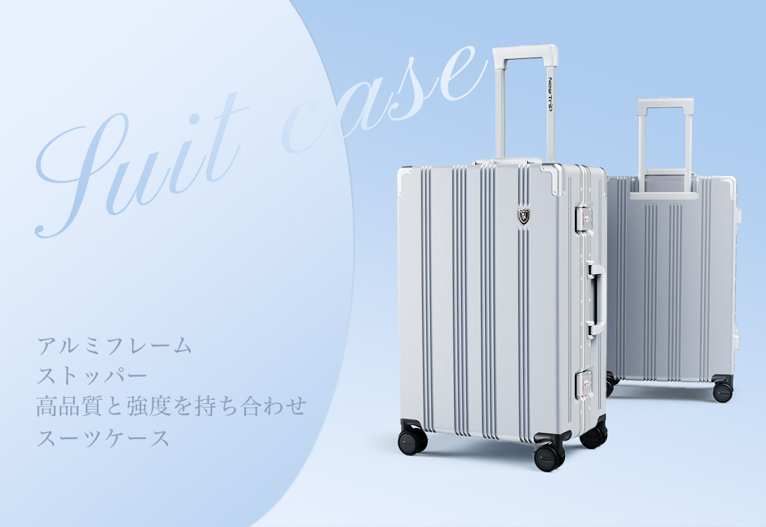 ✨海外旅行に❣️【Excitech】シルバー Sサイズ 40L 軽量ストッパー付 Amazon | [EXCITECH Biz] 現役客室乗務員監修 スーツケース