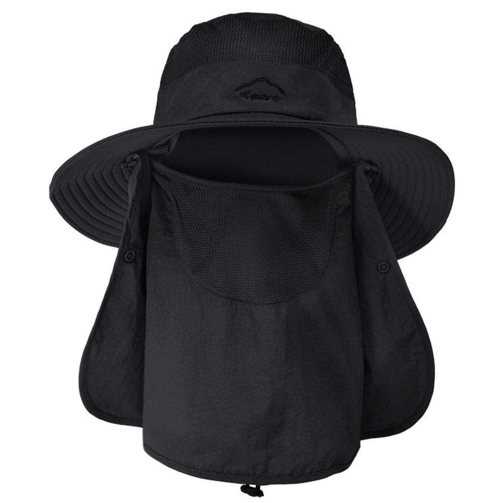 日よけ 帽子 メンズ レディース サファリハット 農作業 UVカット帽子 紫外線対策 熱中症対策 フェイスマスク アウトドア 釣り キャップ 日よけ帽子 y4｜senastyle｜02