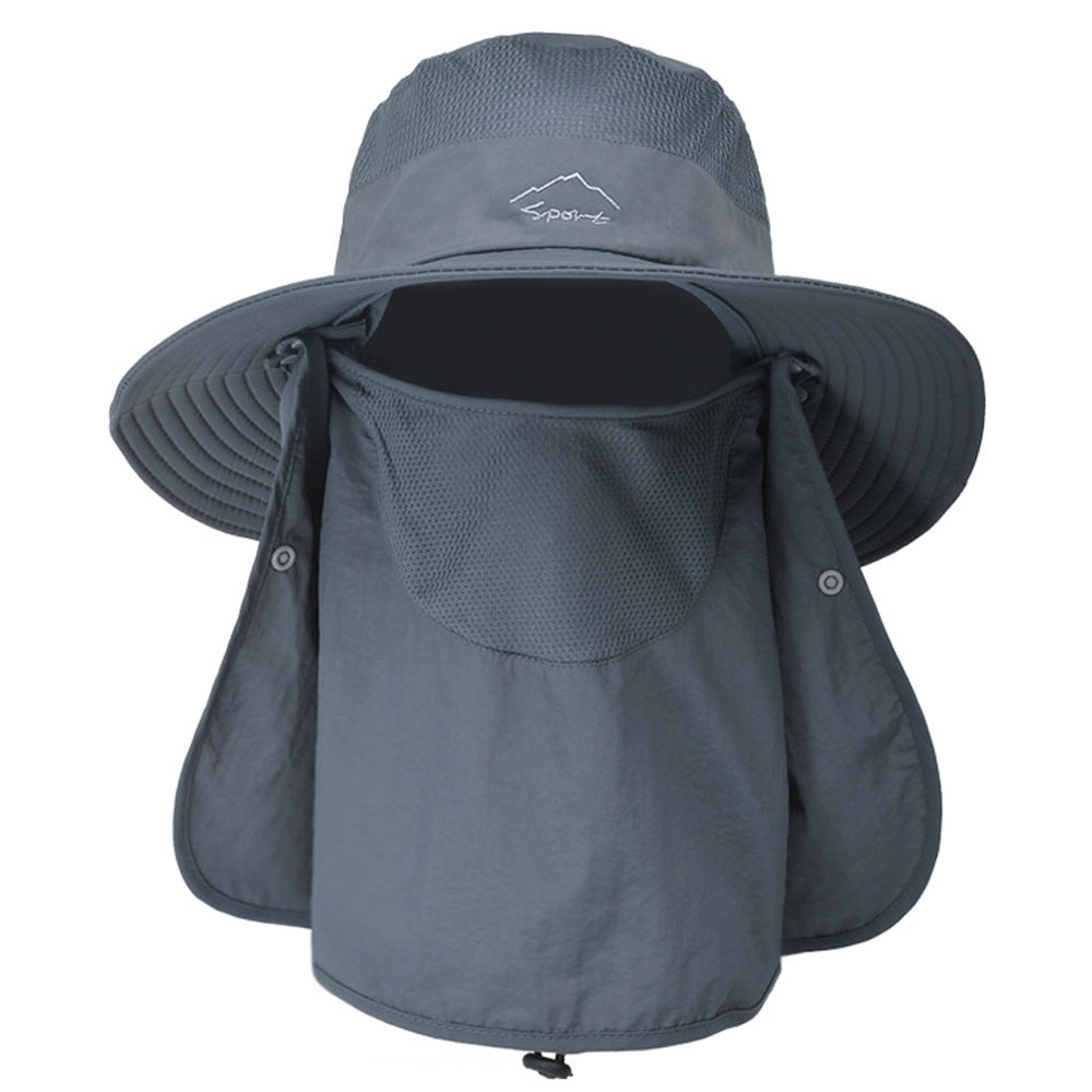 日よけ 帽子 メンズ レディース サファリハット 農作業 UVカット帽子 紫外線対策 熱中症対策 フェイスマスク アウトドア 釣り キャップ 日よけ帽子 y4｜senastyle｜03