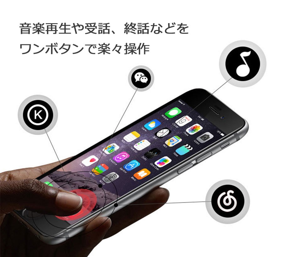 Bluetooth4.1 イヤホン iPhone スマートフォン 通話 スポーツ