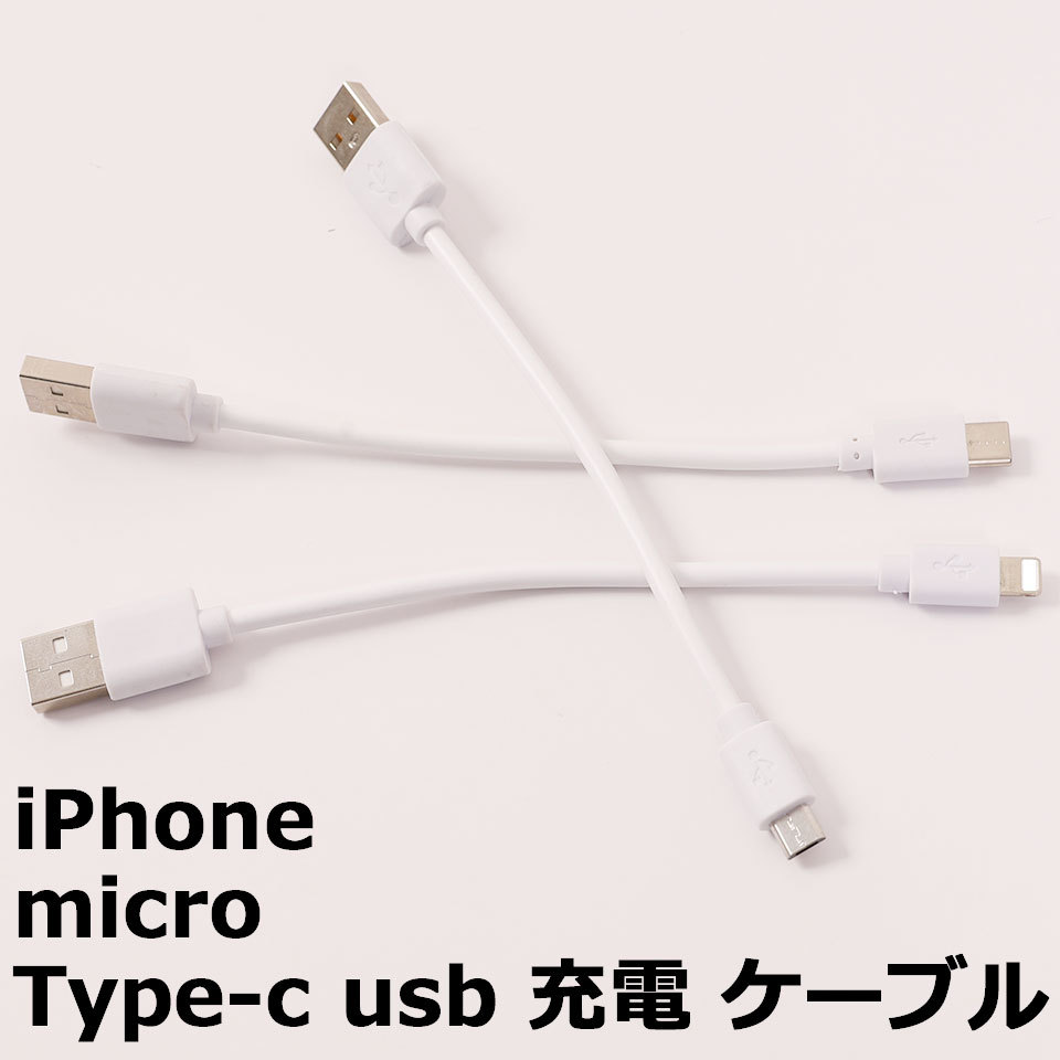 iPhoneケーブル Type-Cケーブル Micro USBケーブル 3in1充電ケーブル ストラップ式 急速充電ケーブル 可愛い おしゃれ iPhone用 Android用
