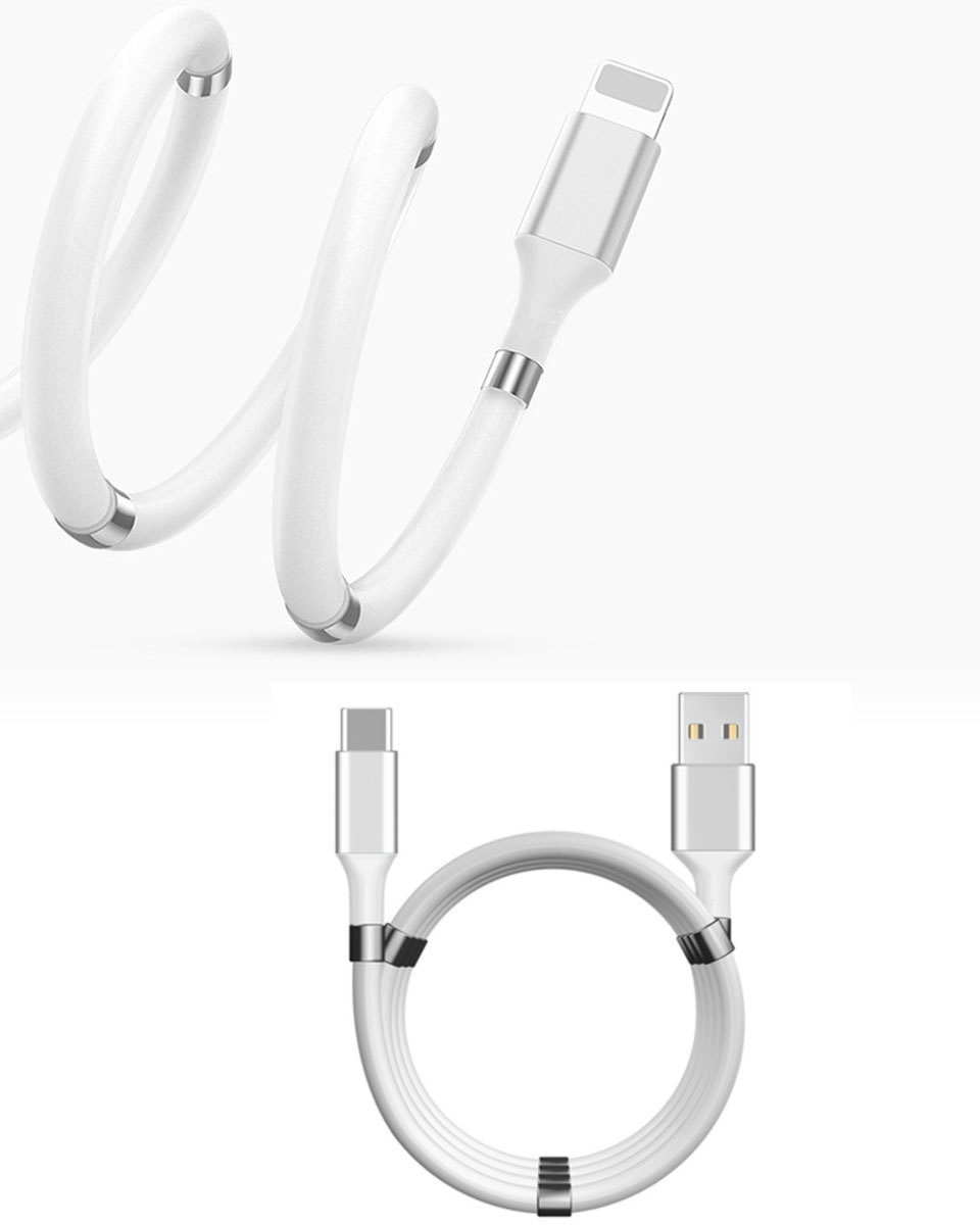 スマホ 充電ケーブル マグネット 巻き取り iPhone android Type-c タイプc microusb