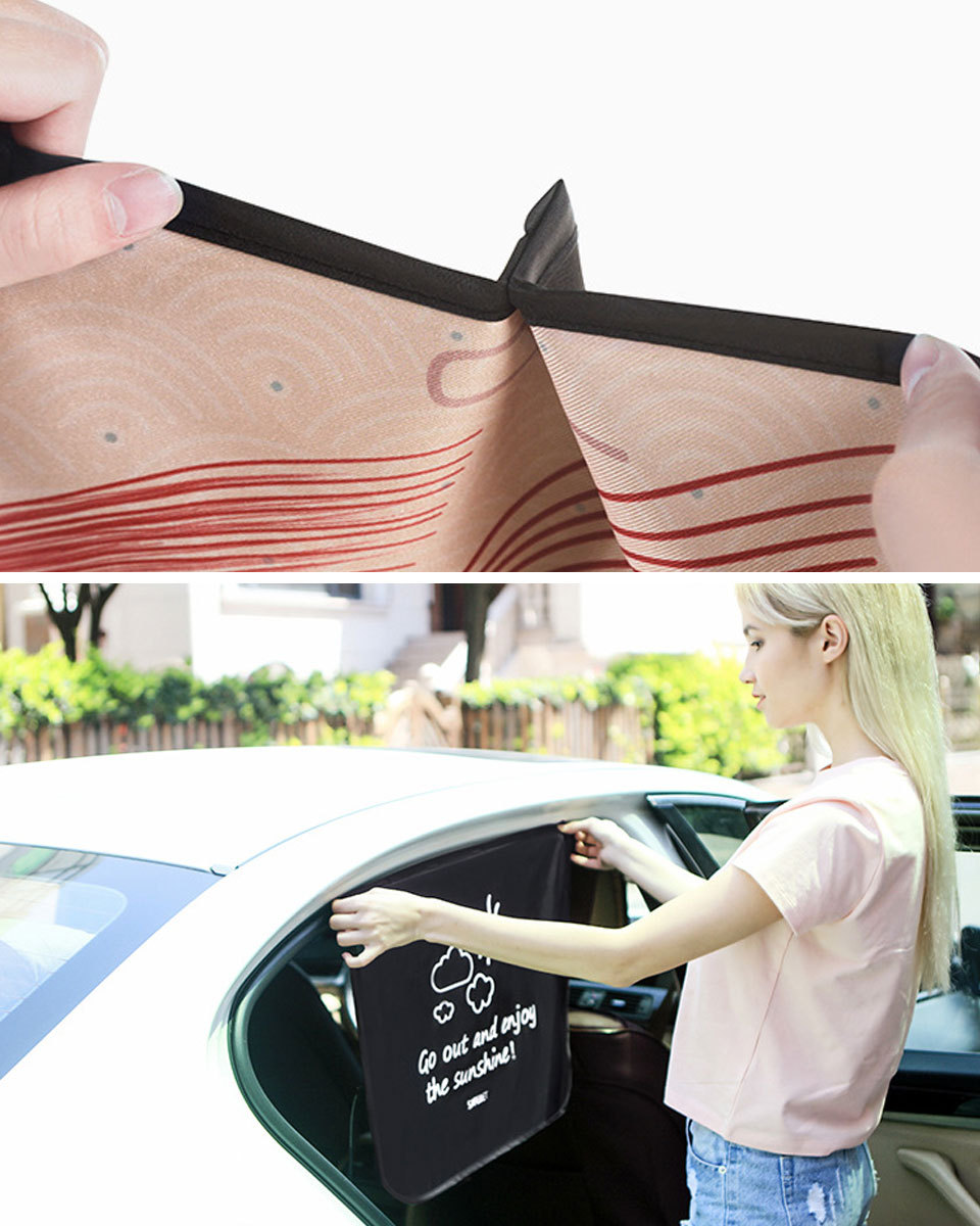 サンシェード 車 かわいい おしゃれ サイド 後部座席 マグネット 遮光 内装 防災グッズ 車中泊 プライバシー カーシェード カーフィルム Y1 Otd 4 セナスタイル 通販 Yahoo ショッピング