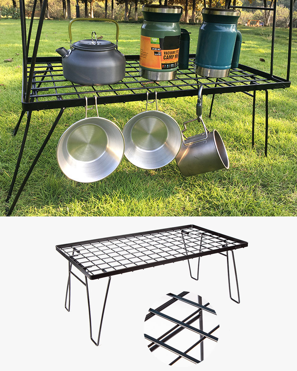 アウトドア テーブル メッシュ キャンプテーブル 天板付き 収納ケース