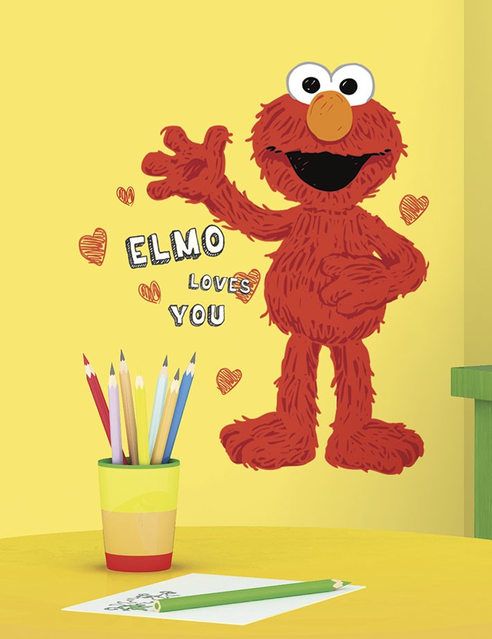 ウォールステッカー セサミストリート エルモラブズユー 半透明 かわいい ルームメイツ Roommates 貼ってはがせる 壁紙シール 子供部屋 Wja 118 セナスタイル 通販 Yahoo ショッピング