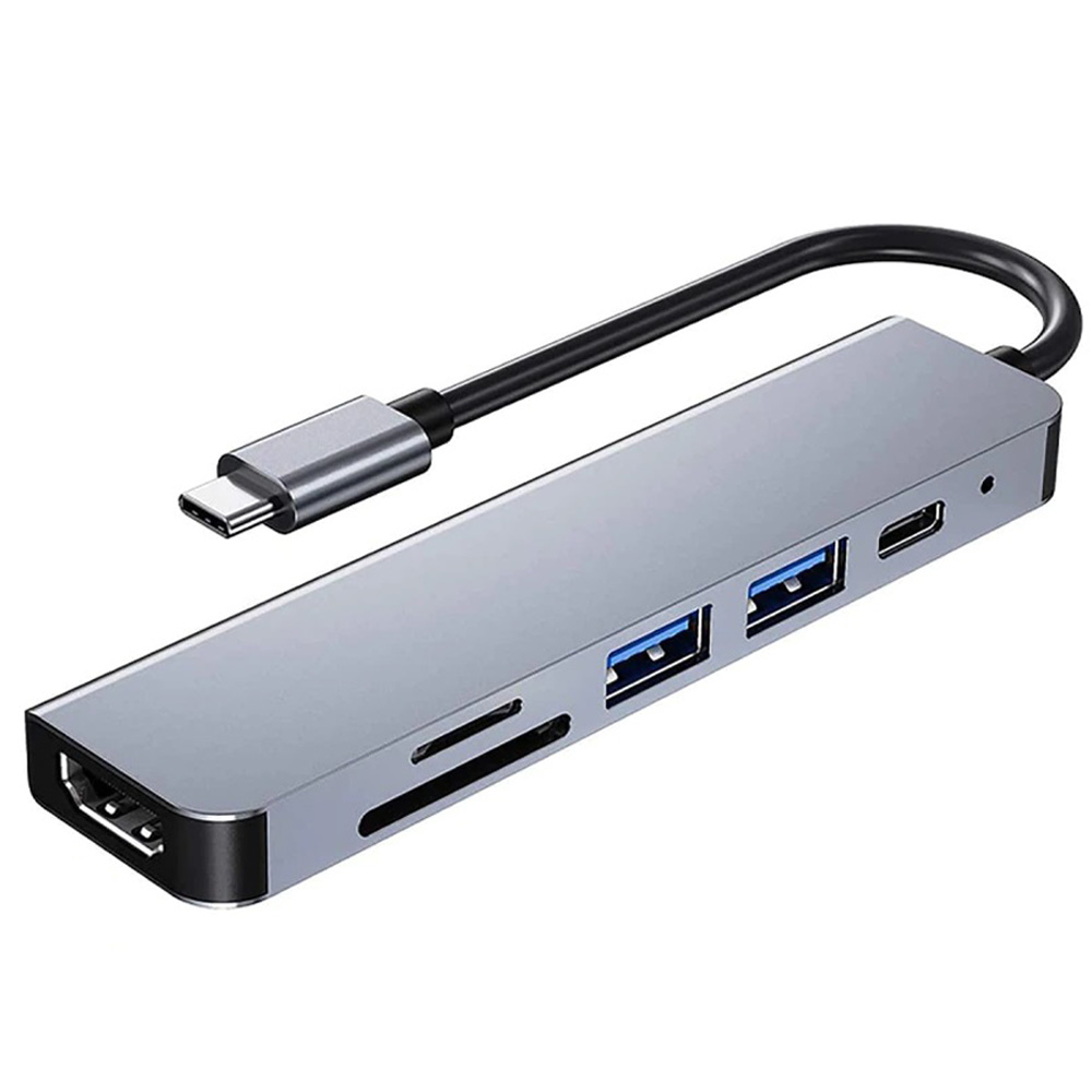 USBハブ Type-C 6in1 PD100W対応 4K対応HDMIポート USB3.0ポート SD/microSDカードリーダー 高速 軽量[M便 1/3]｜sendaizuihouen-store｜02