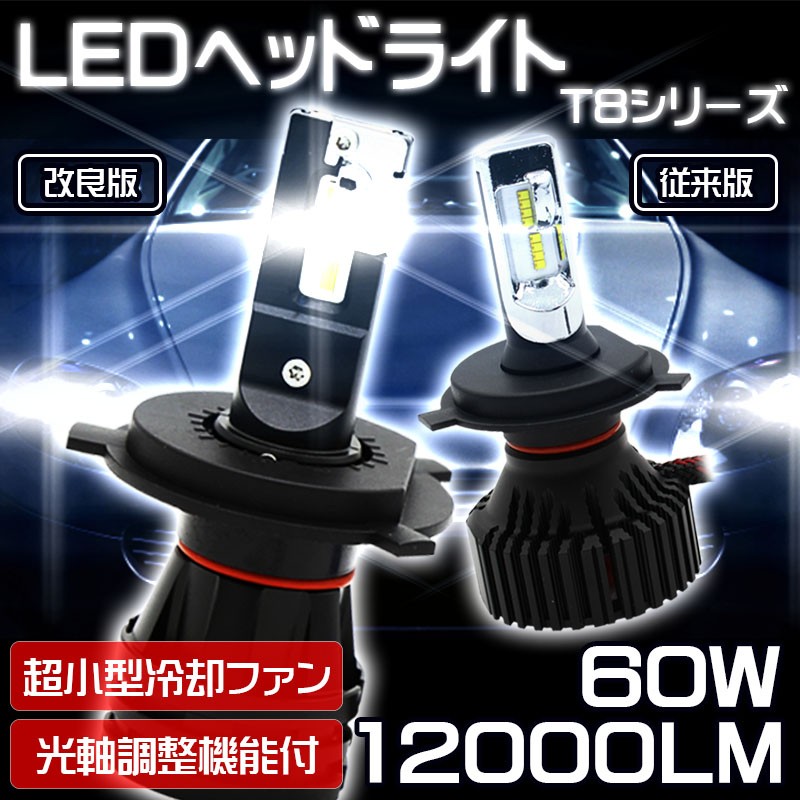 LEDヘッドライト T8 フォグランプ H4 H1 H3 H7 H8/H11/H16 HB3 HB4 HB5 