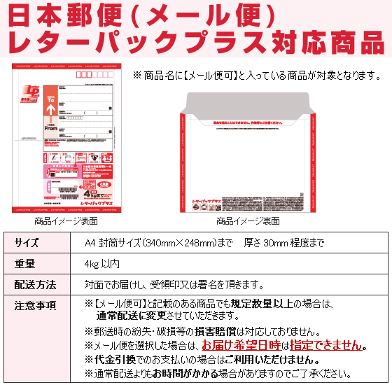 日本郵便レターパックプラスの説明