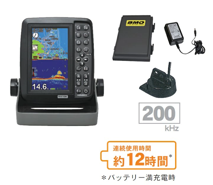 魚群探知機 ホンデックス HONDEX PS-611CNII+BM 5型GPS 
