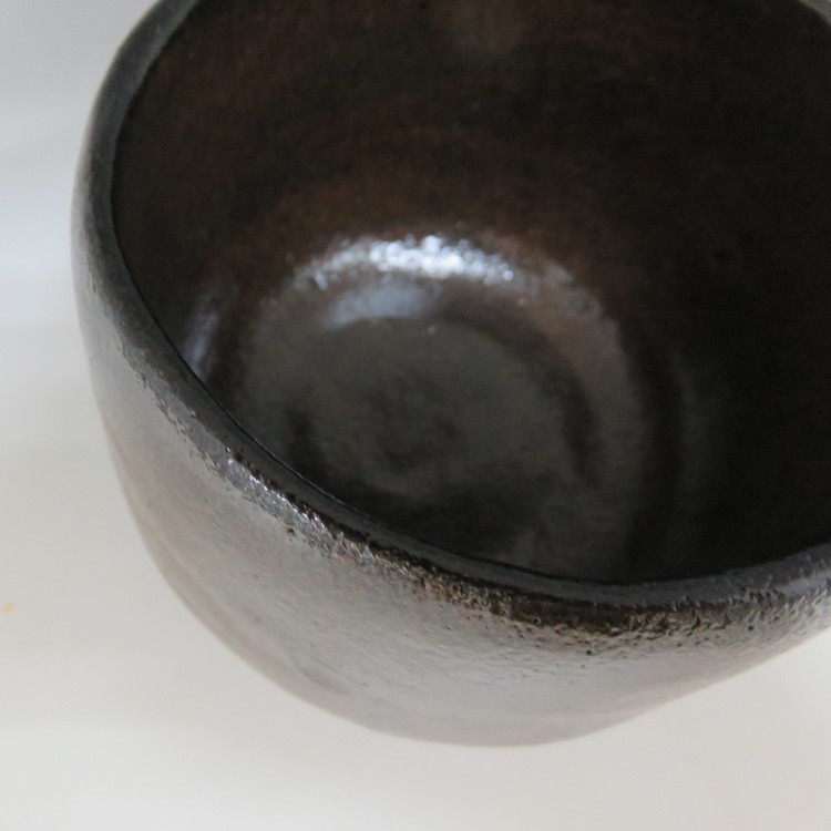 茶碗 昭楽 抹茶碗 茶道具 茶道具 抹茶茶碗 黒楽茶碗 銘禿 かむろ 長次郎作写し 佐々木昭楽