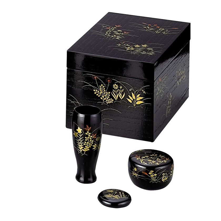 茶道具 茶箱（ちゃばこ） 利休茶箱 掻合塗 (かきあわせぬり