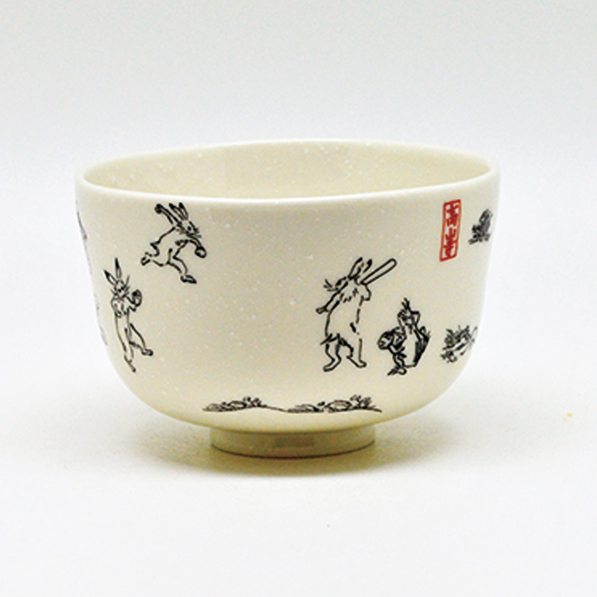 茶道具 抹茶茶碗（まっちゃちゃわん） 茶碗 スポーツ鳥獣戯画 野球 花月窯 :105895:お茶・茶道具・抹茶スイーツ千紀園 - 通販 -  Yahoo!ショッピング