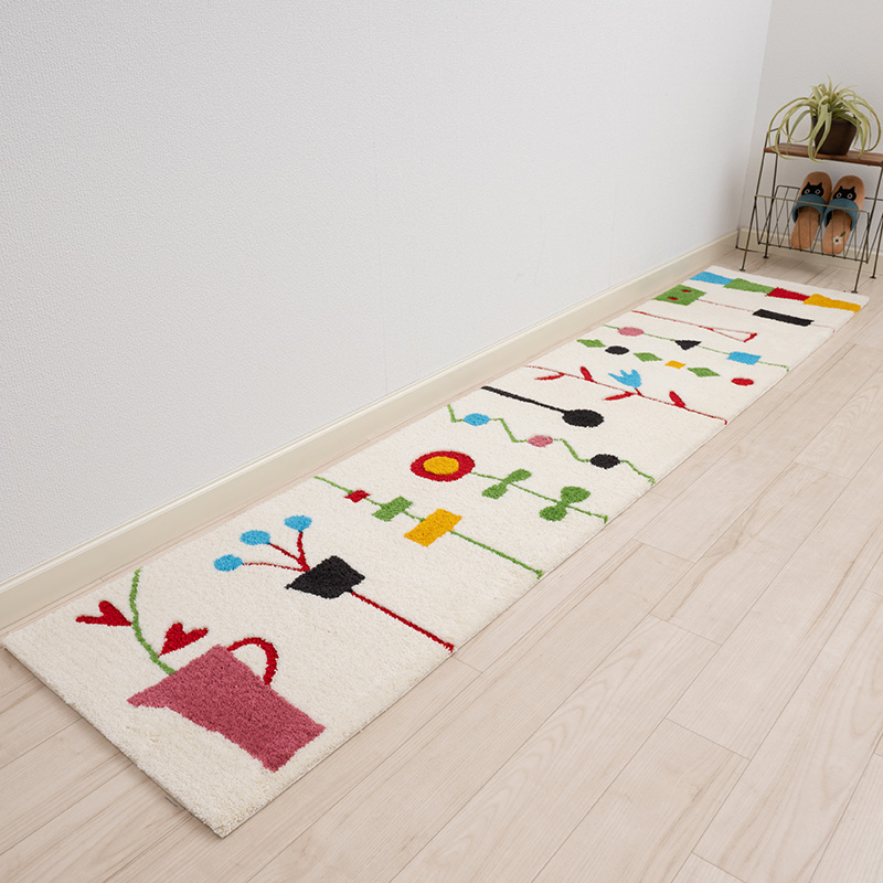 キッチンマット 240cm 台所マット 洗える 日本製 おしゃれ 滑り止め