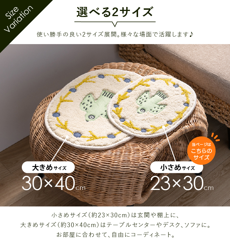 アクセントマット ミニサイズ おしゃれ 玄関 リビング 洗える 滑り止め