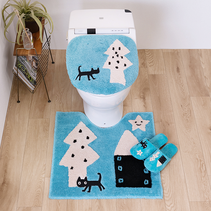 Atsuko Matano（アツコマタノ） トイレマットセット 3点 約60×60cm