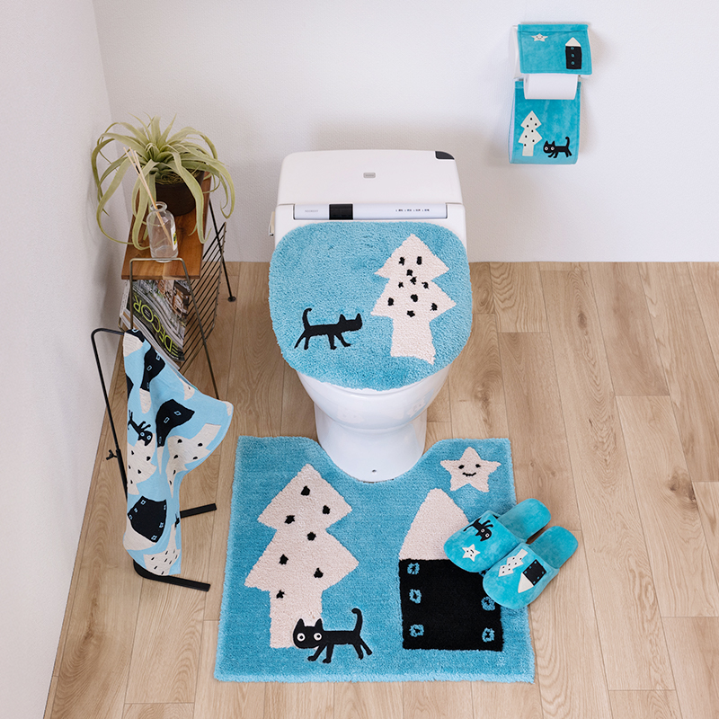 Atsuko Matano（アツコマタノ） トイレマットセット 5点 約60×60cm