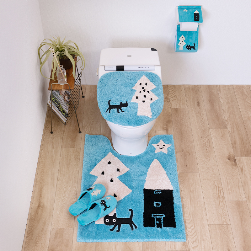 Atsuko Matano（アツコマタノ） トイレマットセット 4点 約80×60cm