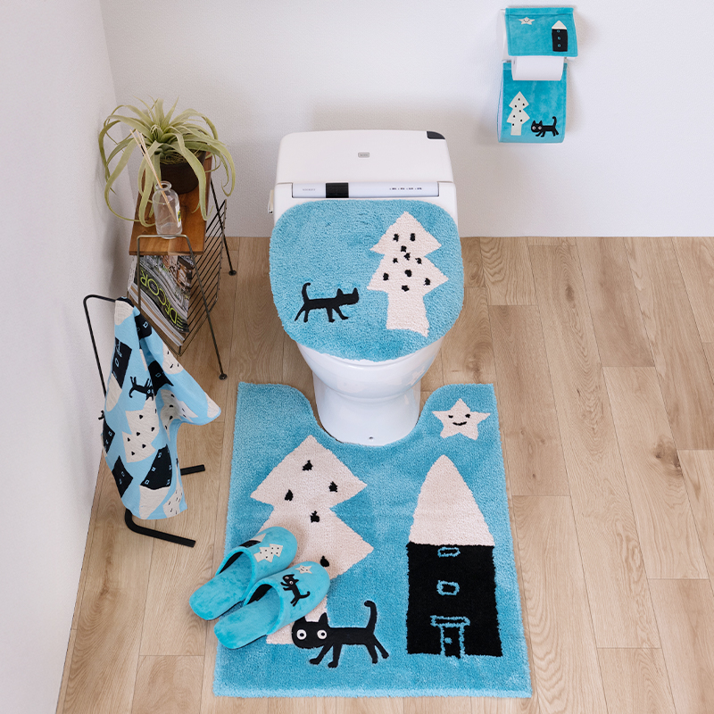 Atsuko Matano（アツコマタノ） トイレマットセット 5点 約80×60cm