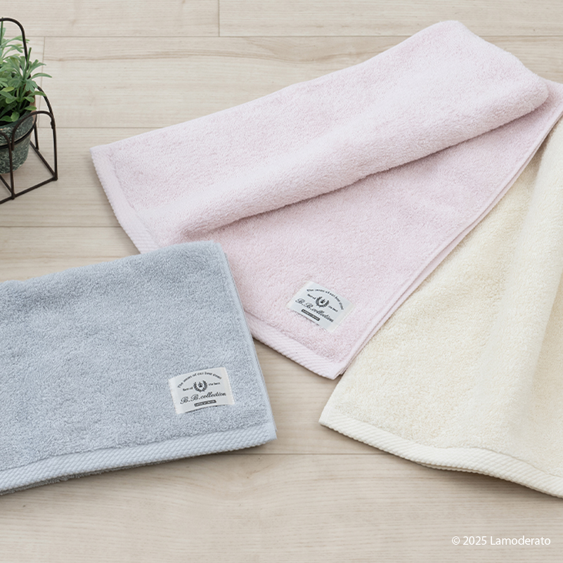 B.B.collection フェイスタオル 日本製 タオル 約34×80cm 綿 コットン