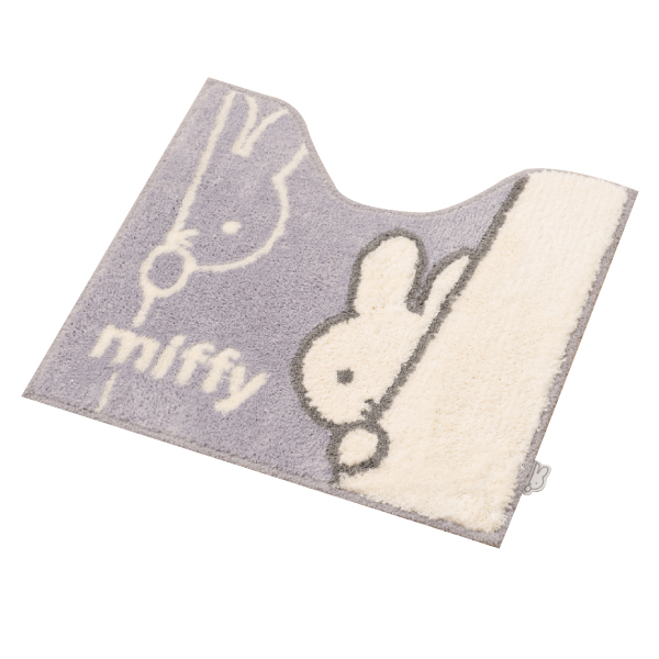 トイレマット ミッフィー おしゃれ 洗える 滑り止め miffy 約58×60cm (Dick Bruna/ワンステップ) センコー｜senkomat｜03