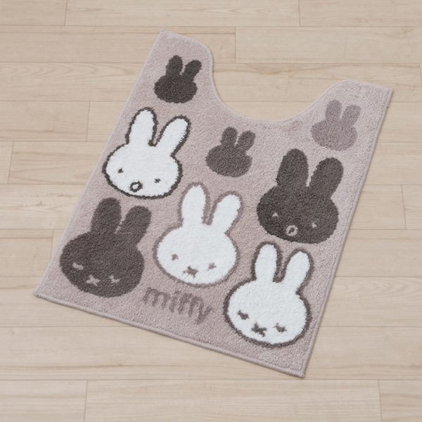 Miffy（ミッフィー） トイレマット ロング 約80×60cm おしゃれ 洗える
