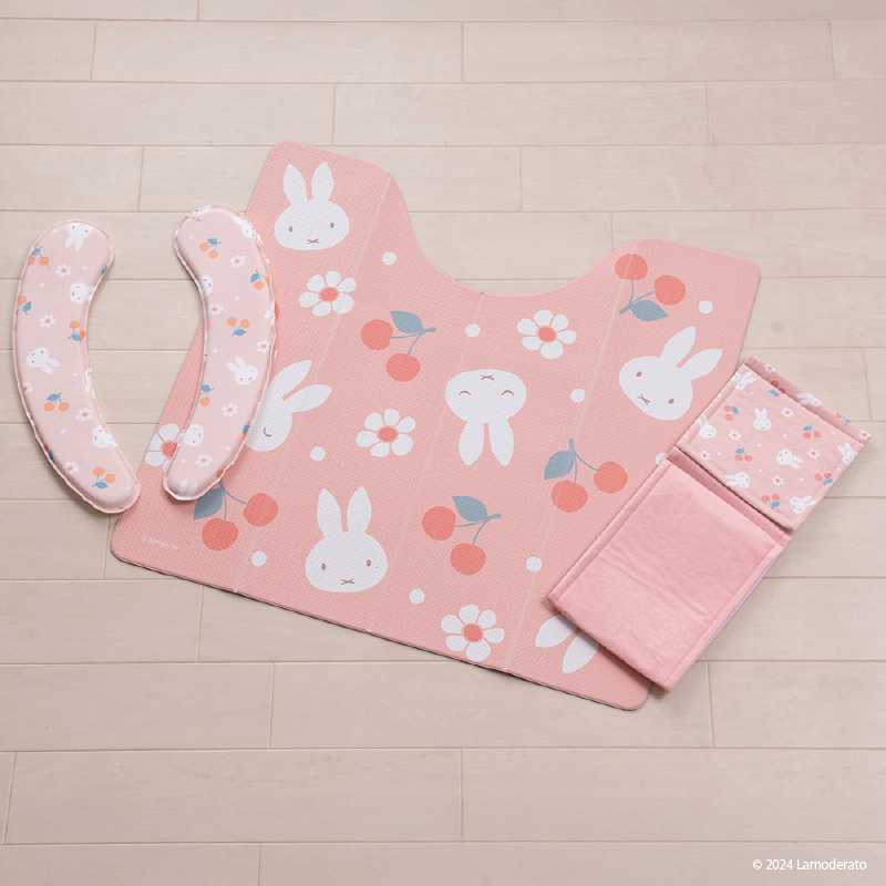 Miffy（ミッフィー） トイレマットセット 3点 約55×60cm PVCトイレ