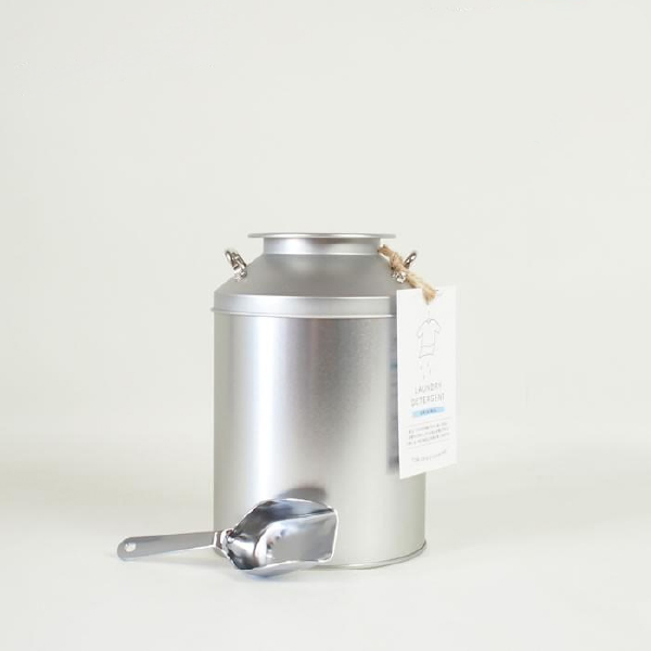とみおかクリーニング 洗濯粉洗剤 オリジナル ミルク缶入り