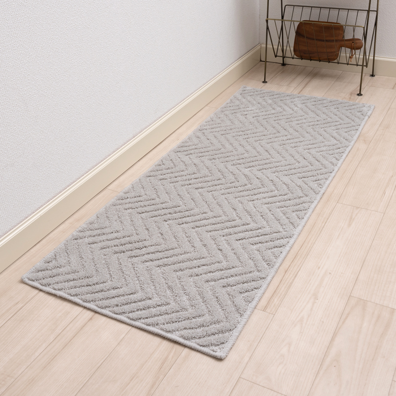 キッチンマット 120cm 洗える 台所マット おしゃれ 滑り止め 約50×120cm 日本製 北欧 HAUSKA プレリア センコー | センコー | 03