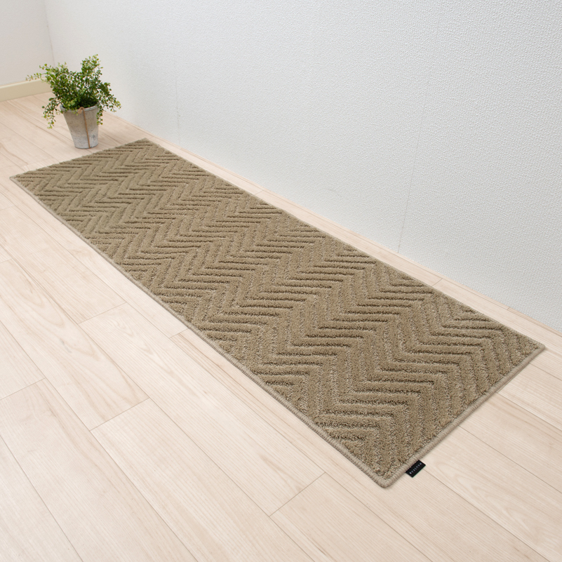 キッチンマット 150cm 洗える 台所マット おしゃれ 滑り止め 約50×150cm 日本製 北欧 HAUSKA プレリア センコー | センコー | 01