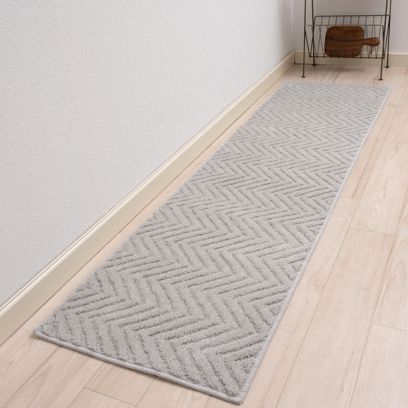 キッチンマット 180cm 洗える 台所マット おしゃれ 滑り止め 約50×180cm 日本製 北欧 HAUSKA プレリア センコー | センコー | 03