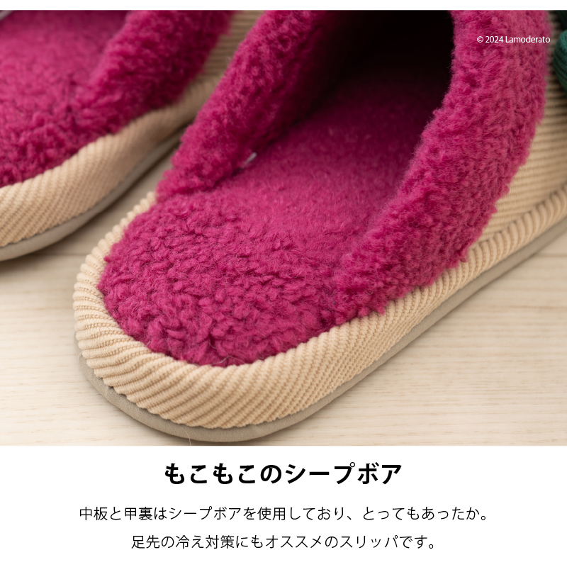 スリッパ ルームシューズ 冬 暖かい あったか...の詳細画像3