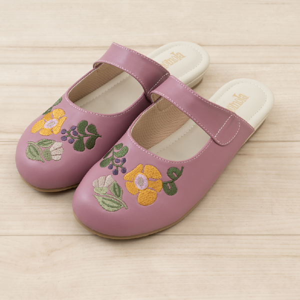 ぽんちゃん『ＣＩＮＺＩＡ ＳＯＦＴ』素敵な色合いの花びらサンダル！36 エスニックサンダル レディース 大きいサイズ アンクル