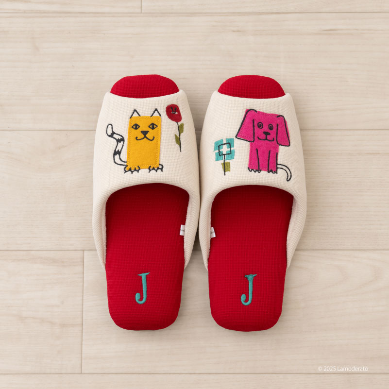 Jocomomola（ホコモモラ） スリッパ ルームシューズ 室内 来客用