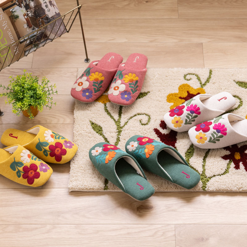 Jocomomola（ホコモモラ） スリッパ ルームシューズ 室内 洗える 来客