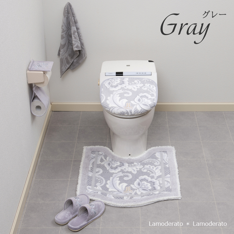 LANCETTI（ランチェッティ） トイレマットセット 3点 約65×65cm トイレ