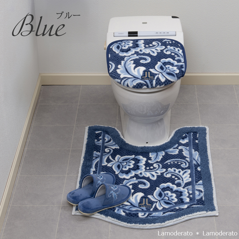 LANCETTI（ランチェッティ） トイレマットセット 3点 約80×65cm ロング