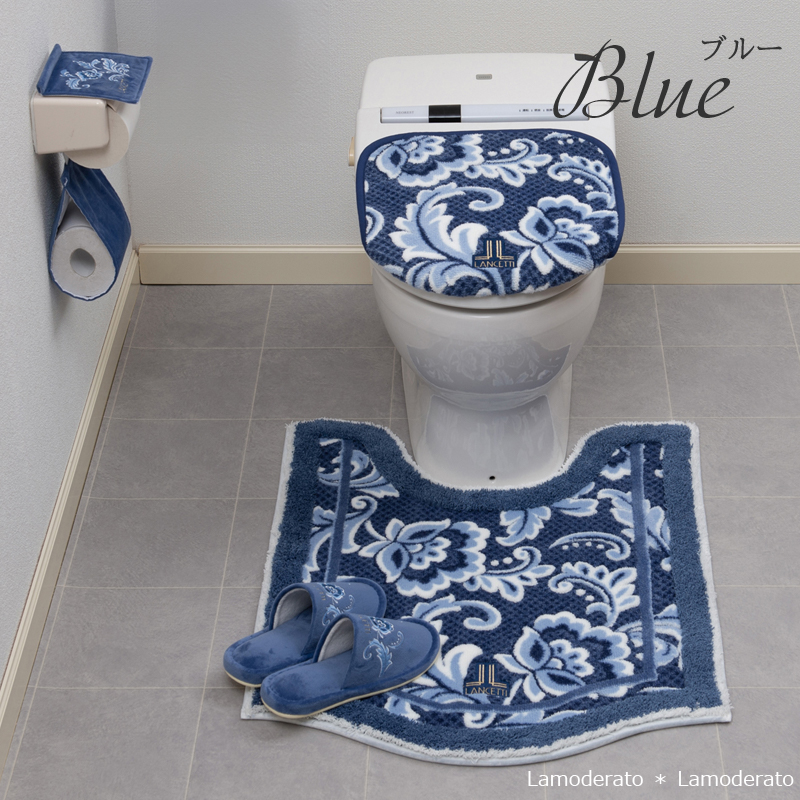 LANCETTI（ランチェッティ） トイレマットセット 4点 約80×65cm ロング 