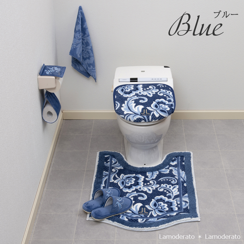 LANCETTI（ランチェッティ） トイレマットセット 3点 約80×65cm ロング