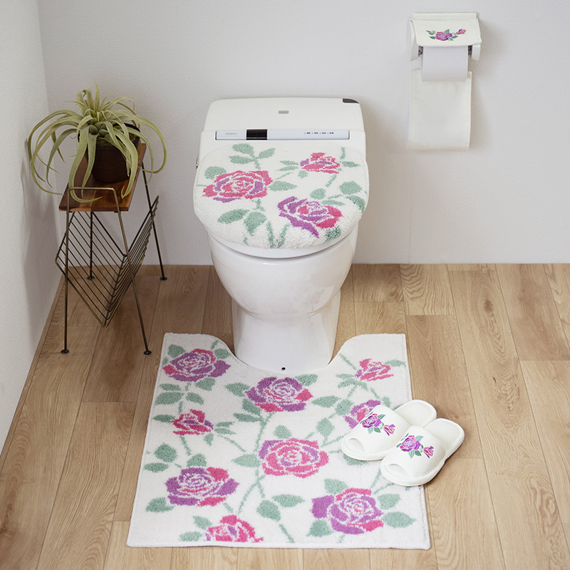 grand ground トイレマット　トイレットペーパー収納　グラグラ　jam large le temps トイレマットセット 4点 約80×60cm ロングトイレマット